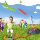 Rocket Toy Dinosaur Launcher Mäkká pena Odnímateľná vonkajšia aktivita na dvore Materiál plast
