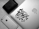 STICKER NA CAR HELMET LAPTOP BICYCLE EAGLE W KORONIE 21 X 18,3 CM  photo 7