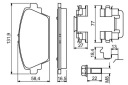BOSCH PLAQUETTES AVANT NISSAN ALMERA TINO, PRIMERA 1.6-2.2D 08.00-photo 13