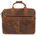 Pánska kožená veľká A4 cestovná taška do práce na notebook 17' XL Beltimore Hlavný materiál prírodná koža