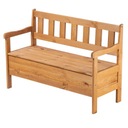 ŁAWKA OGRODOWA DREWNIANA Z OPARCIEM 120cm ŁAWECZKA DO OGRODU TARAS