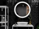 Зеркало для ванной комнаты диаметром 60 см со светодиодной подсветкой и круглой подсветкой