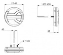 FARO PARTE TRASERA GEMELA LED, REDONDO 12/24V LA40065 