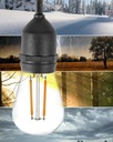 Садовая гирлянда, 15 м + 16 светодиодных ламп, 1 Вт, водонепроницаемая для наружного применения