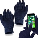 TEPLÉ DOTYKOVÉ RUKAVICE PRE VÁŠ MOBIL ZATEPLENÁ ZIMNÁ ČIERNA Kód výrobcu Męskie rękawiczki dotykowe ciepłe zimowe