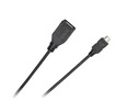 Kabel USB - micro USB gniazdo-wtyk 0.2m Standard