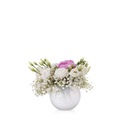 Стеклянная ваза белого молочного цвета D8