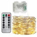 ПРОВОДНЫЕ ЛАМПЫ 100 светодиодов 10 м СВЕТ НА АККУМУЛЯТОРЕ ТЕПЛЫЙ БЕЛЫЙ СВЕТ + ДИСТАНЦИОННОЕ УПРАВЛЕНИЕ