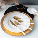 Набор столовых приборов на 6 персон, цвет золото Altom Design Noble Gold, 24 шт.