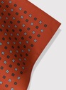 Оранжевый мужской нагрудный платок с нежным узором PAKO LORENTE