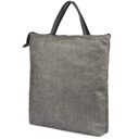 Taška veľká dámska sivá koža ekologická kabelka A4 nubuk na nákupy Kód výrobcu L72_grey