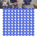 100 SZT. 8MM IDENTYFIKACJA GOLEBI OBRACZKI NA НОГИ ХОМУТИ NA НОГИ DROBIU  фото 12