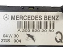 MERCEDES-BENZ C W203 2000 DE ANTENA 