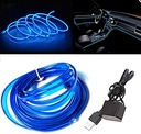 1M CABLE DE FIBRA ÓPTICA EL WIRE DIODO LUMINOSO LED CINTA CORREA AMBIENT USB 