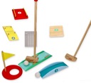 MINI GOLF ZRĘCZNOŚCIOWA GRA OGRODOWA DLA DZIECI DREWNIANA LELIN
