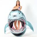 ОГРОМНОЕ КРЕСЛО ДЛЯ ПЛАВАНИЯ АКУЛА БОЛЬШАЯ АКУЛА 3D XL ИНДУСТРИАЛЬНЫЙ МАТРАС