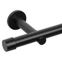 ОДИНОЧНЫЙ МАТОВЫЙ ЧЕРНЫЙ КАРДИНС МЕТАЛЛ 180 СМ ТОЛЩИНА LOFT ТРУБА 25 ММ RENA