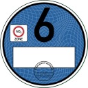 Значок Umweltzonen Umweltplakette Евро 6