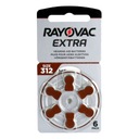 60 батареек для слуховых аппаратов Rayovac 312