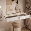 Kozmetický toaletný stolík AURORA závesný biely lesk Kód výrobcu ToaletkaAuroraWiszacaBiala
