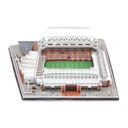 Futbalový štadión Liverpool FC Anfield 3D puzzle Materiál karton papier pena
