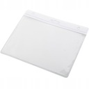 ДЕРЖАТЕЛЬ футляр для бейджа ПВХ крышка ГОРИЗОНТАЛЬНЫЙ