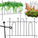 САДОВЫЙ МЕТАЛЛИЧЕСКИЙ ЗАБОР ПОДДЕРЖКА ДЛЯ РАСТЕНИЙ ПОДДЕРЖКИ ДЛЯ ЦВЕТОВ ЧЕРНЫЕ