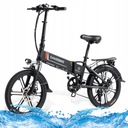Składany rower elektryczny SAMEBIKE motorower e-bike 80km 20'' 350W 35KM/H