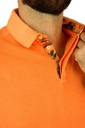 R2 AMSTERDAM Pánske polo tričko TRA4 oranžové, hladké XL Dominujúca farba oranžová