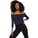 ЖЕНСКАЯ БЛУЗКА ИЗ ХЛОПКА С ОТКРЫТЫМИ ПЛЕЧАМИ M