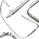 Ободок решетки радиатора хромированный для Peugeot 508 PRE-LIFT 2010-2015