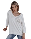 Блуза Best Of You с V-образным вырезом, белая, L/XL