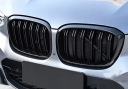 РЕШІТКИ BMW X3 G01 2019-2021 X4 G02 201 ЧОРНА BLYSZCZACA СПОРТИВНОГО ТИПУ ПОДВІЙНА  (18166154014) фото min 7