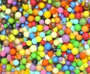 Цветные пенопластовые шарики 0,5 л, любой цвет шарика 0,5 л на выбор