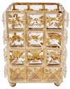 Хрустальный контейнер-органайзер для кистей BOX кристалл F795 P золотой