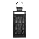Фонарь-фонарь для приусадебного сада, металлическое стекло, Altom Design, 40 см, черный