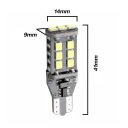 ЛАМПОЧКА АВТОМОБІЛЬНА LED (СВІТЛОДІОД) 15 SMD 2835 W16W T15 12V CANBUS БІЛА  (18793380038) фото min 14