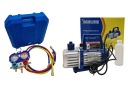 Вакуумный насос SPV115 + манометры R32, R410A, R404A, R449A