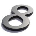 НОМЕР ДОМА, ЦИФРЫ ДЛЯ ДОМА, БУКВЫ графит 8