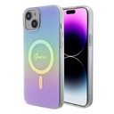 GUESS IPHONE 15 / 6,1 ДЮЙМА ФИОЛЕТОВЫЙ/ФИОЛЕТОВЫЙ В ЖЕСТКОМ ЧЕХЛЕ IML ПЕРЕГОРОДЧАТЫЙ MAGSAFE