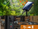 Солнечная садовая гирлянда на солнечных батареях 10 м 10X светодиодная лампа E27 + пульт дистанционного управления