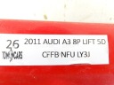 НАКЛАДКА ДВЕРІ ЛІВА ЛІВИЙ ПЕРІД ПЕРЕДНЯ AUDI A3 8P РЕСТАЙЛ 5D LY3J 8P4853959D  (17424065705) фото min 7