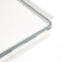 ÉTELTÁROLÓ DOBOZ UZSONNÁS DOBOZ FEDÉLLEL ÉS LÉGMENTESEN ZÁRÓDÓ TÖMÍTÉSSEL 900 ML Magasság 4 cm