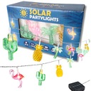 СОЛНЕЧНЫЕ СВЕТИЛЬНИКИ ДЛЯ ВЕЧЕРИНКИ 20 СВЕТОДИОДНЫХ ЛАМП 4 МЕТРА КАКТУС ПЫЛАЮЩАЯ ПАЛЬМА АНАНАС