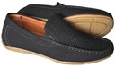 BESSKY Мокасины Черные легкие слипоны Замшевые деловые туфли 25,5 см - 40