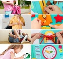 Montessori senzorická manipulačná tabuľa Vek dieťaťa 3 roky +