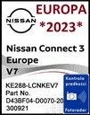 NISSAN ŽEMĖLAPIS 2023 LCN3 V7 QUASHQAI JUKE MICRA NOTE nuotrauka 1