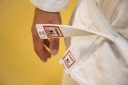 Белый костюм для дзюдо 140см 500GSM Приключение начинается здесь