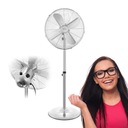 WENTYLATOR WIATRAK PODŁOGOWY STOJĄCY CHROM