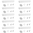 10 ДВЕРНЫХ АМОРТИЗАТОРОВ ДЛЯ МЕБЕЛИ, МАГНИТ НАЖМИТЕ, ЧТОБЫ ОТКРЫТЬ, БЕЛЫЙ, РЕГУЛИРУЕМЫЙ